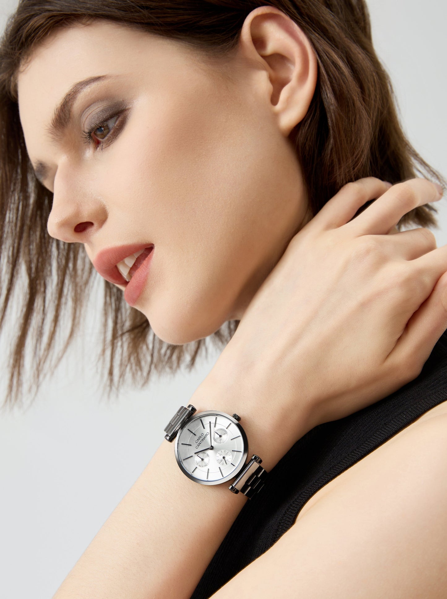 Matilda,Three Subdials, Stainless Steel