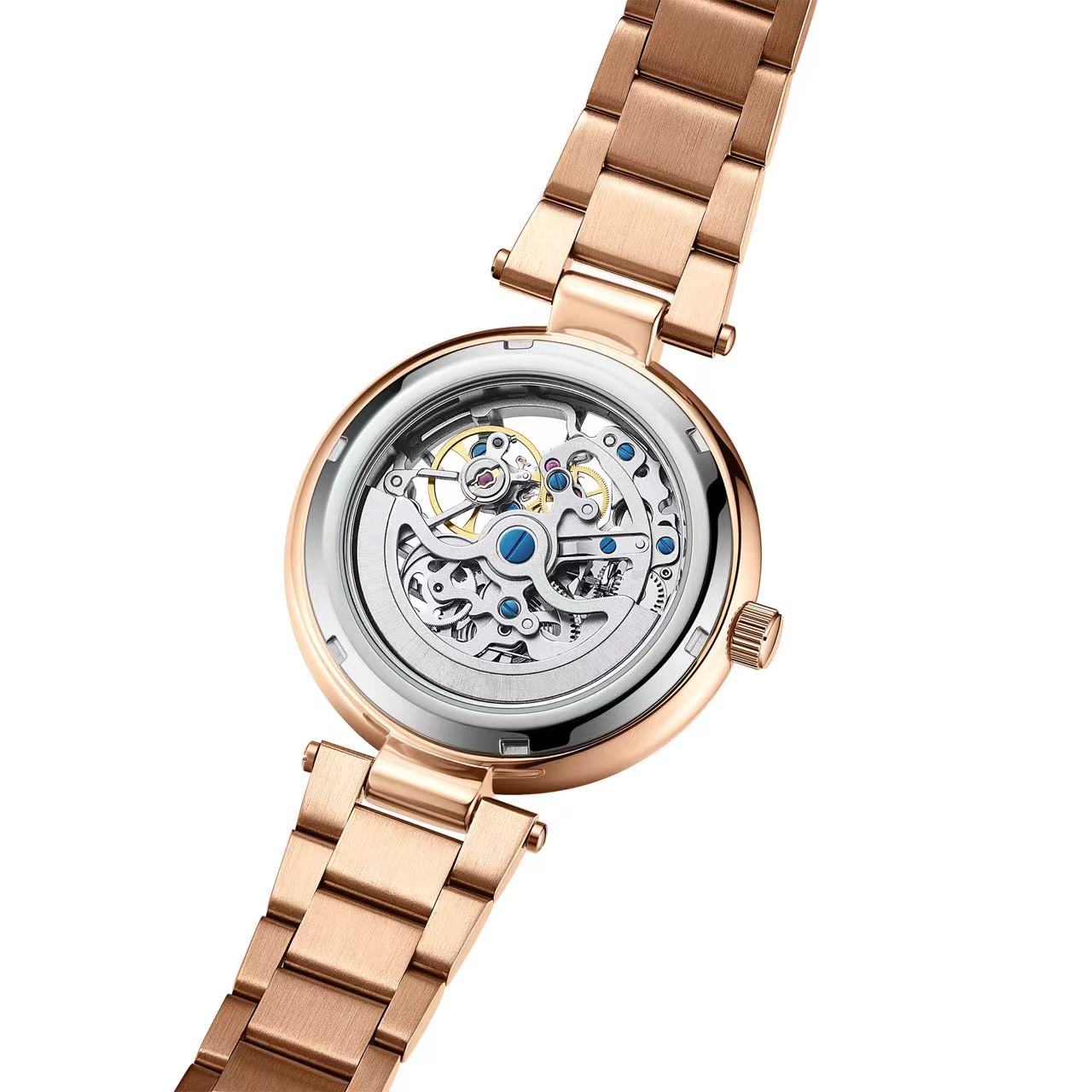 Luisa(Rose Gold), Mechanical, Stainless Steel