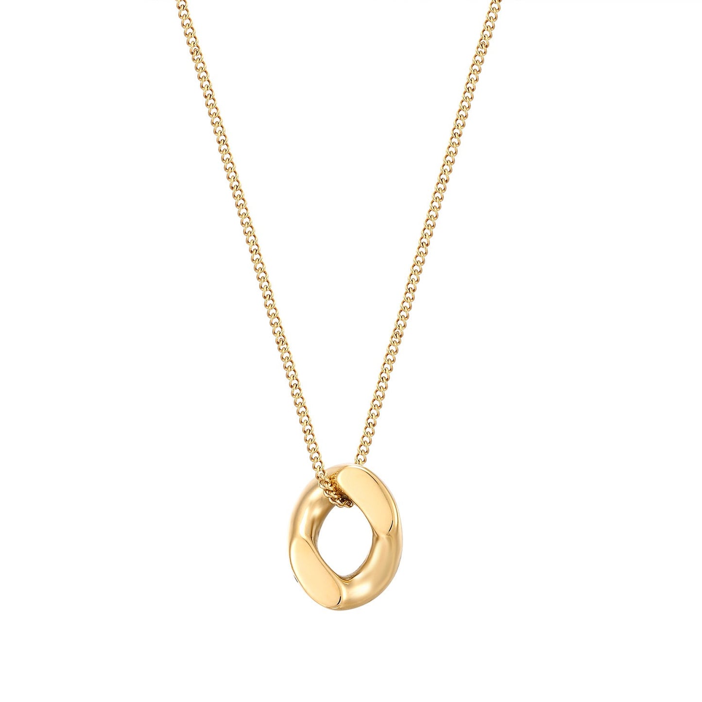 Lora, Gold, Pendant Necklace